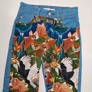 Levi’s x FARM Rio Ribcage Straight Jeans Tropical Button Fly